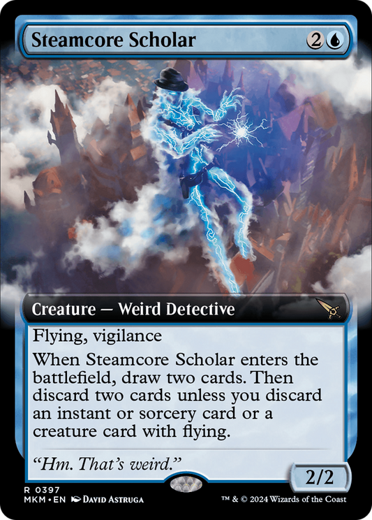 Steamcore Scholar (Extended Art) [Murders at Karlov Manor] [Foil]