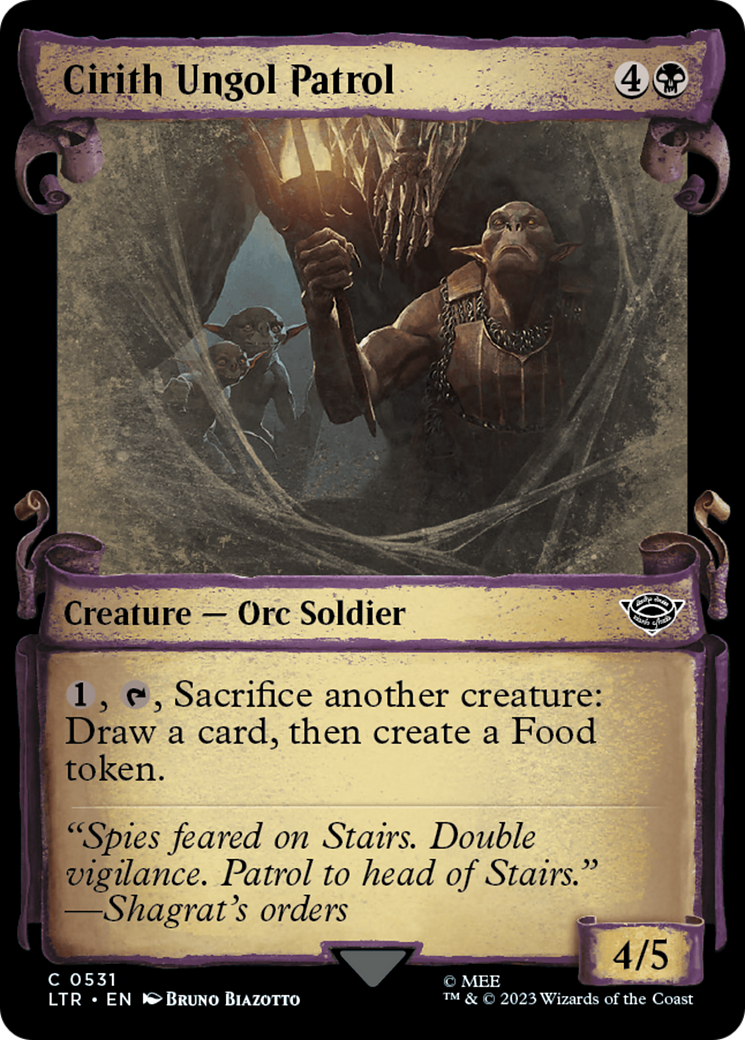 Cirith Ungol Patrol [The Lord of the Rings: Tales of Middle-Earth Showcase Scrolls] [Foil]