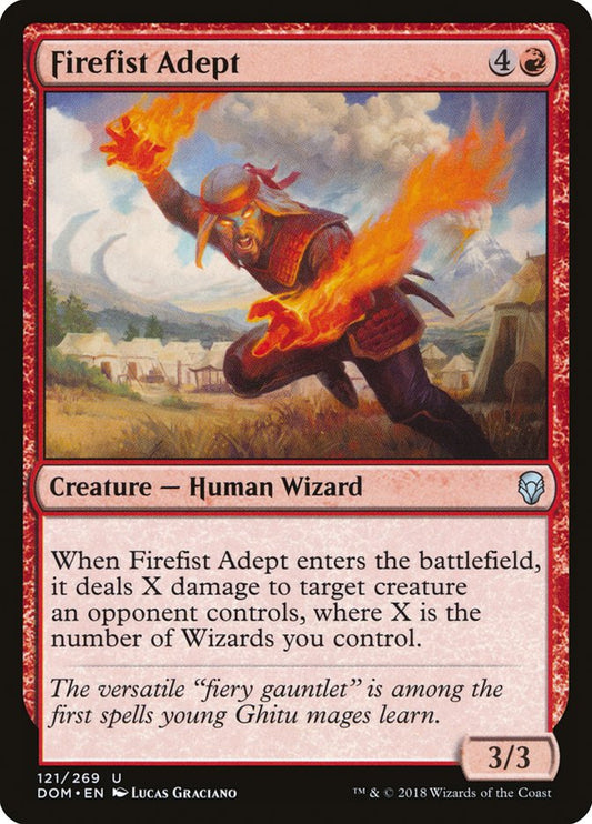 Firefist Adept [Dominaria] [Foil]
