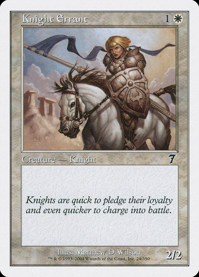 Knight Errant [Seventh Edition] [Foil]