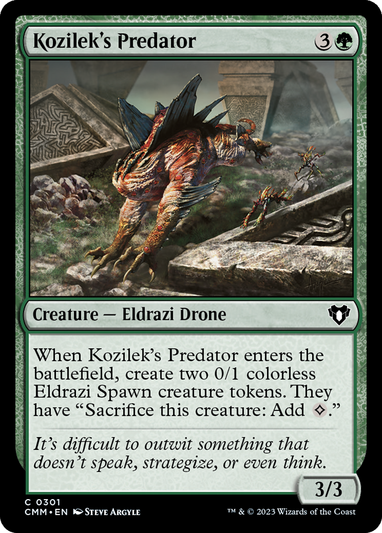 Kozilek's Predator [Commander Masters] [Foil]
