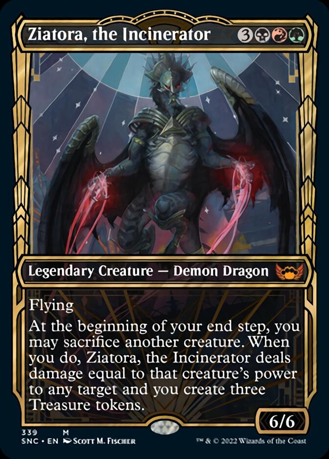 Ziatora, the Incinerator (Showcase Golden Age) [Streets of New Capenna] [Foil]