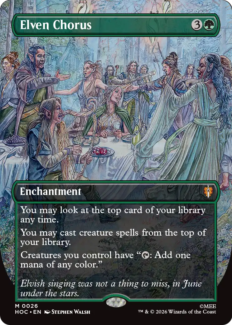 Elven Chorus (Borderless) [The Hobbit: Eternal-Legal]
