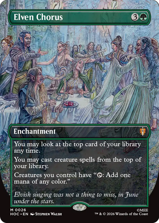 Elven Chorus (Borderless) [The Hobbit: Eternal-Legal] [Foil]