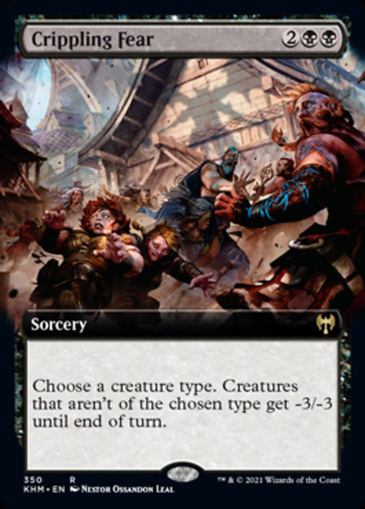 Crippling Fear (Extended Art) [Kaldheim] [Foil]