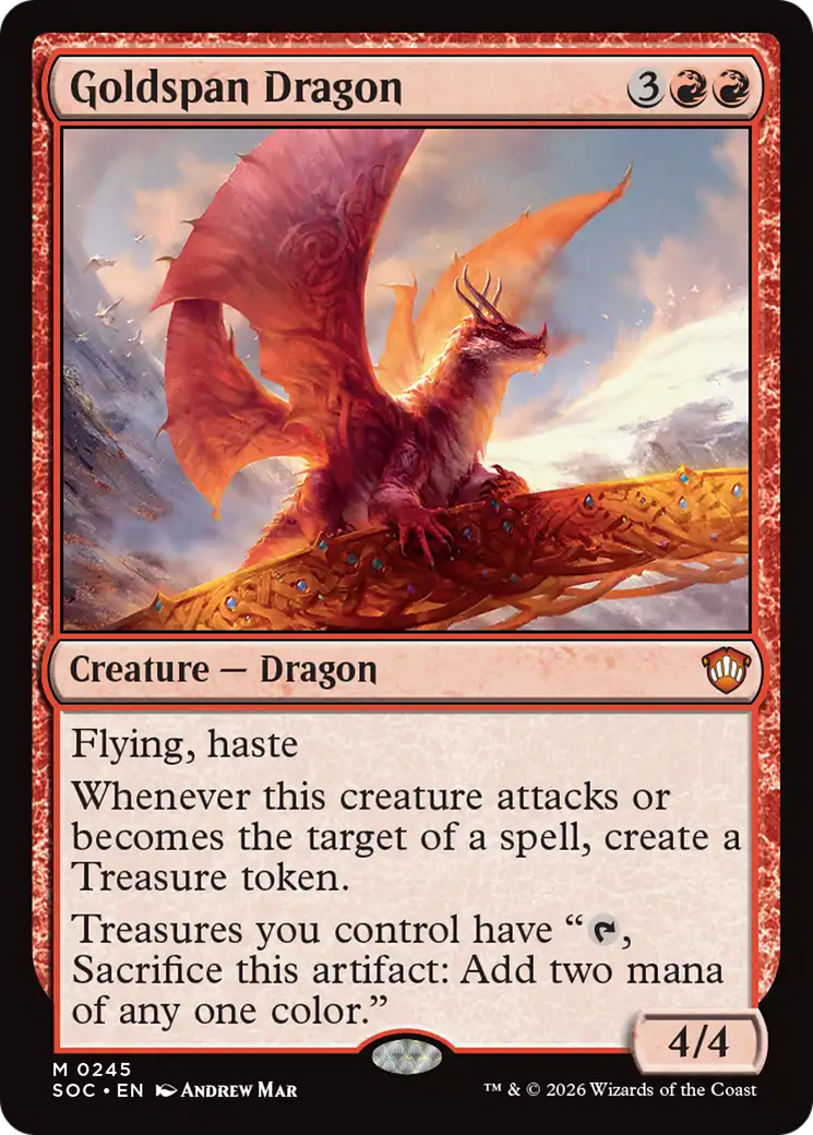 Goldspan Dragon [Secrets of Strixhaven Commander] [Foil]