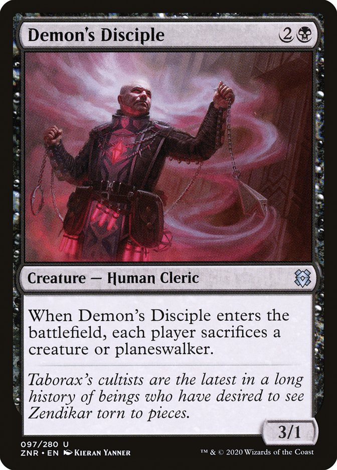 Demon's Disciple [Zendikar Rising] [Foil]