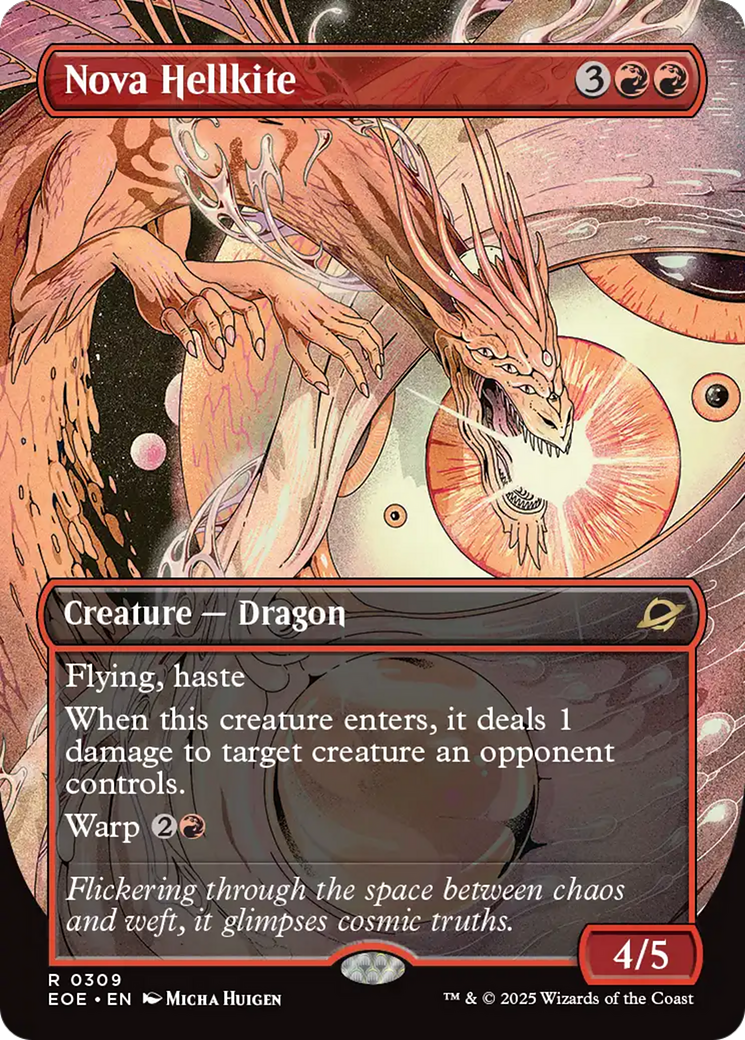 Nova Hellkite (Borderless) [Edge of Eternities] [Foil]