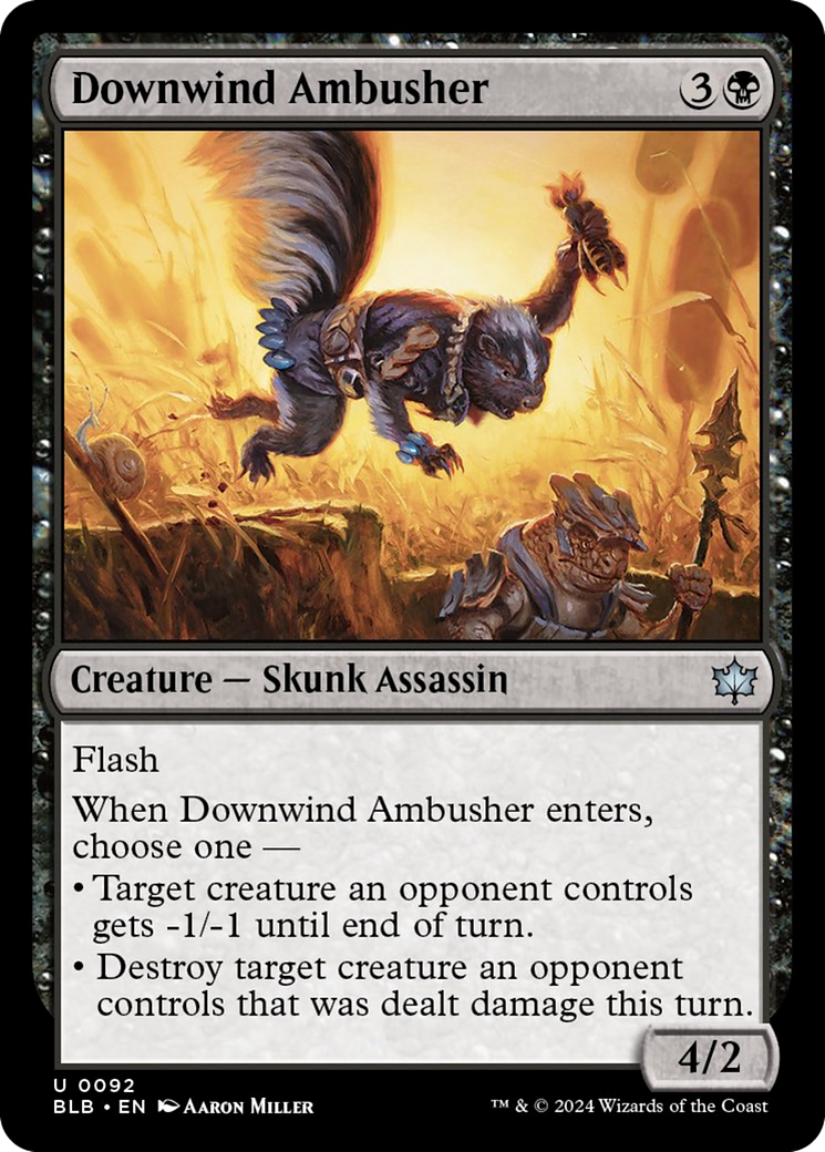 Downwind Ambusher [Bloomburrow] [Foil]