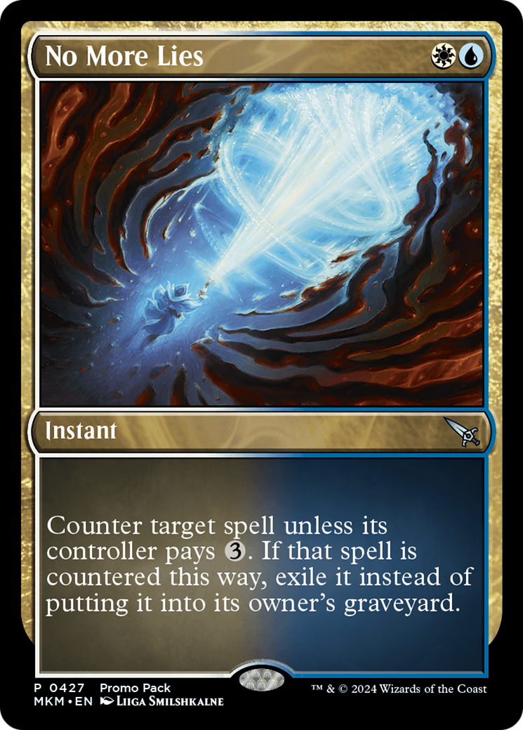 No More Lies (Promo Pack) [Murders at Karlov Manor Promos] [Foil]