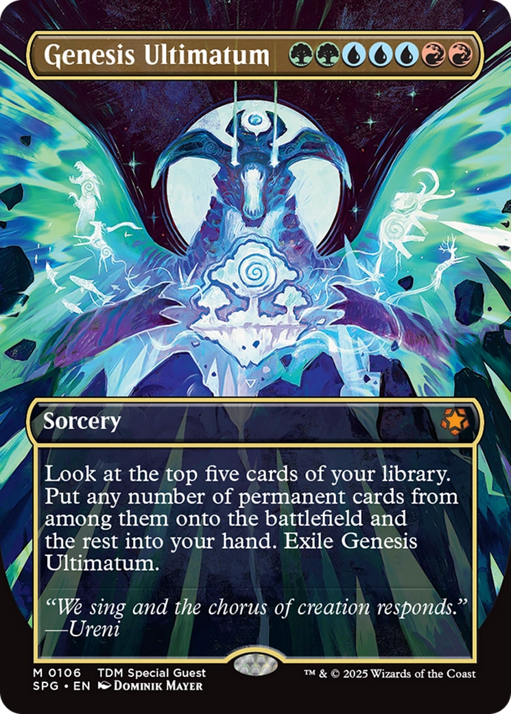 Genesis Ultimatum (Borderless) [Tarkir: Dragonstorm Special Guests] [Foil]