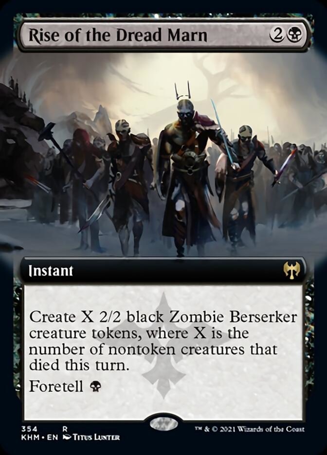 Rise of the Dread Marn (Extended Art) [Kaldheim] [Foil]