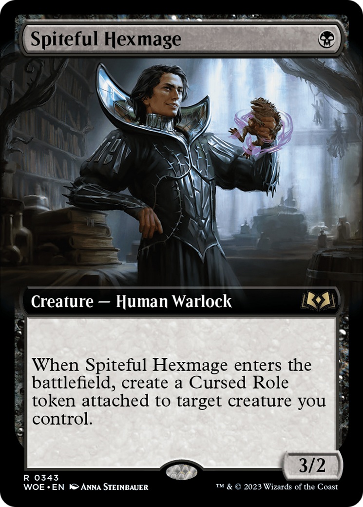 Spiteful Hexmage (Extended Art) [Wilds of Eldraine] [Foil]