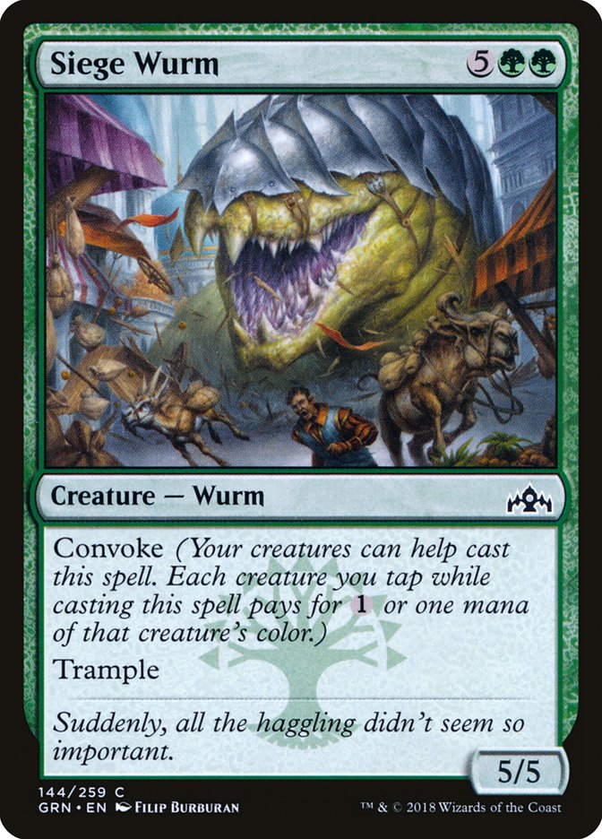 Siege Wurm [Guilds of Ravnica] [Foil]