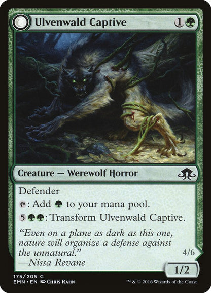 Ulvenwald Captive // Ulvenwald Abomination [Eldritch Moon] [Foil]