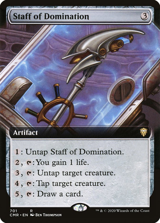 Staff of Domination (Extended Art) [Commander Legends] [Foil]