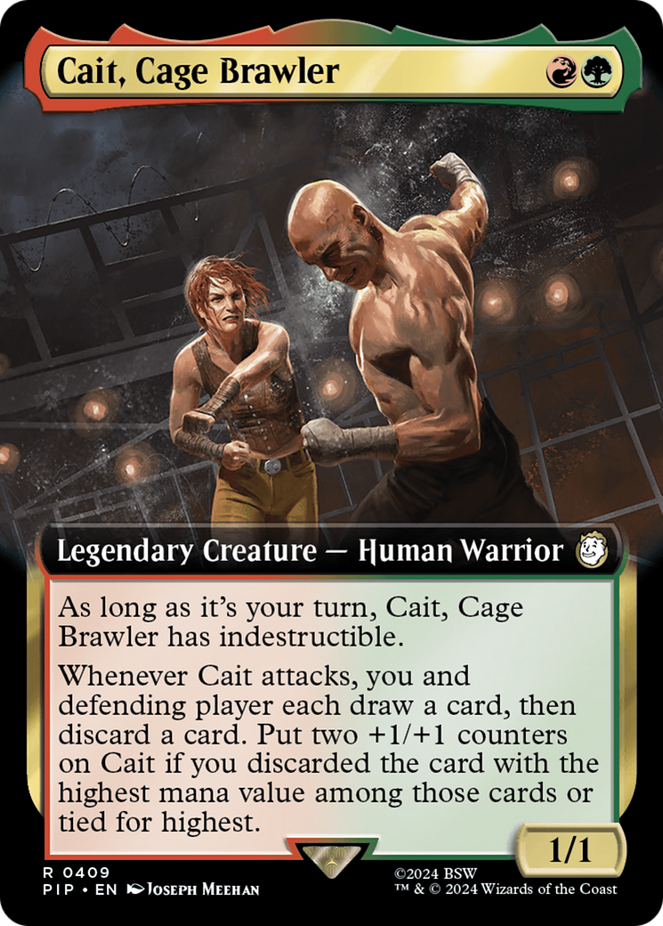 Cait, Cage Brawler (Extended Art) [Fallout] [Foil]