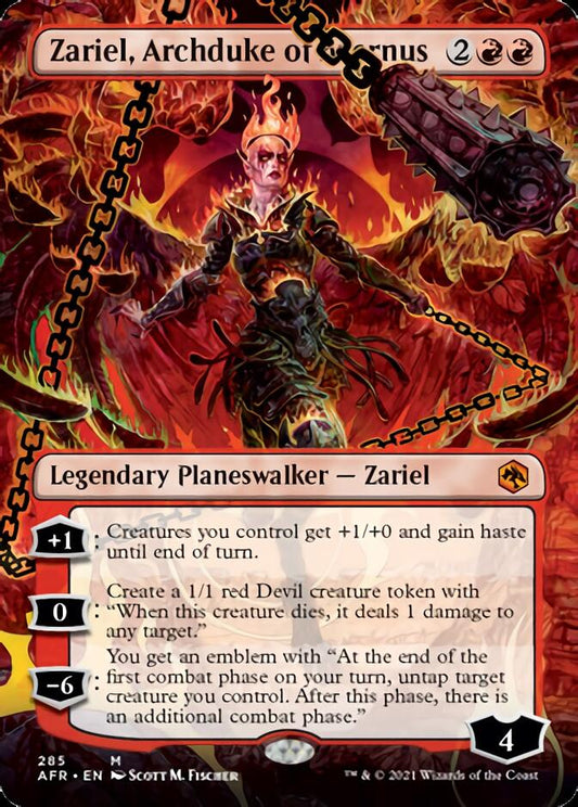 Zariel, Archduke of Avernus (Borderless) [Dungeons & Dragons: Adventures in the Forgotten Realms] [Foil]