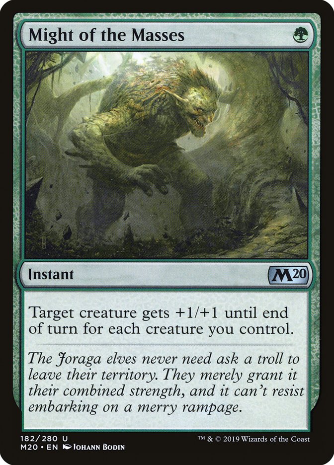 Might of the Masses [Core Set 2020] [Foil]