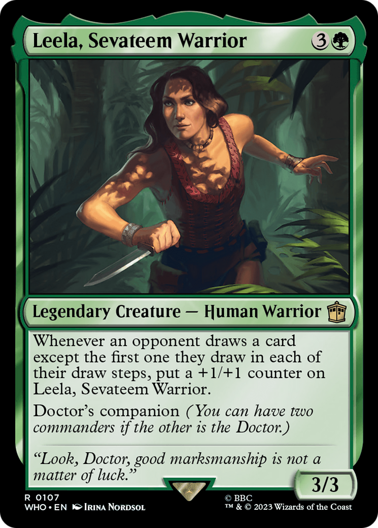 Leela, Sevateem Warrior [Doctor Who] [Foil]