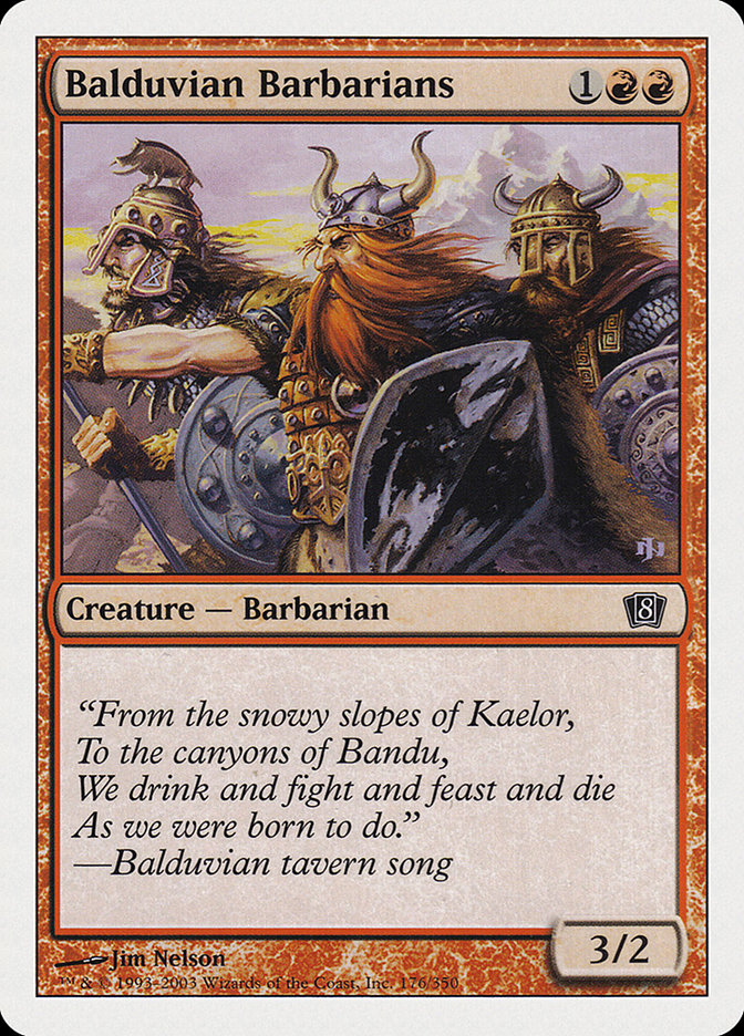 Balduvian Barbarians [Eighth Edition] [Foil]