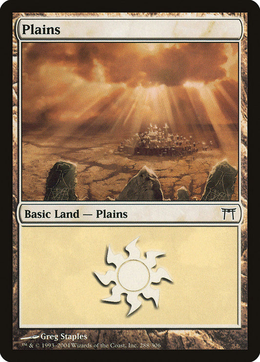 Plains (288) [Champions of Kamigawa] [Foil]