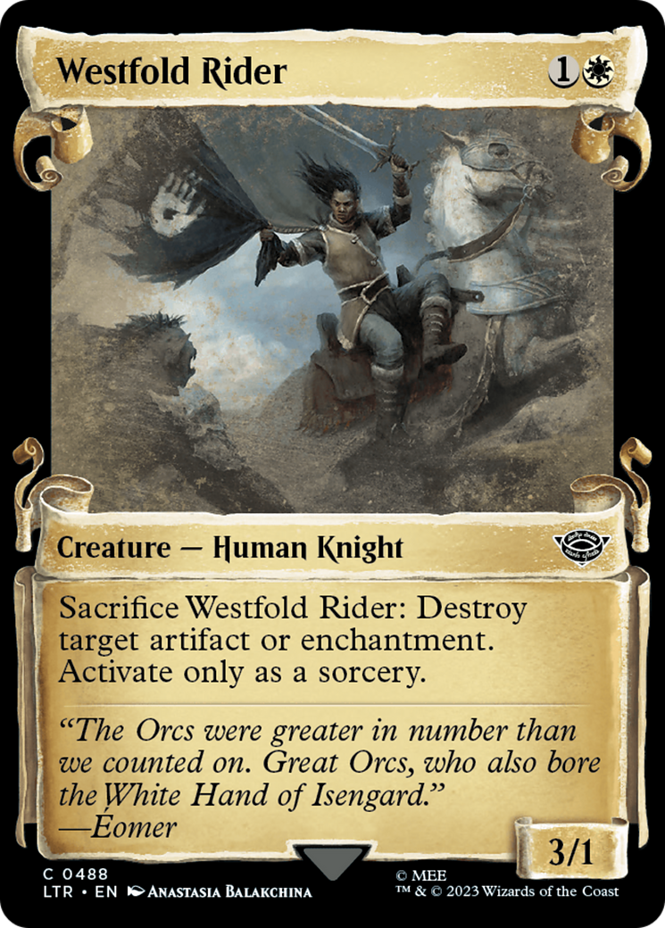 Westfold Rider [The Lord of the Rings: Tales of Middle-Earth Showcase Scrolls] [Foil]