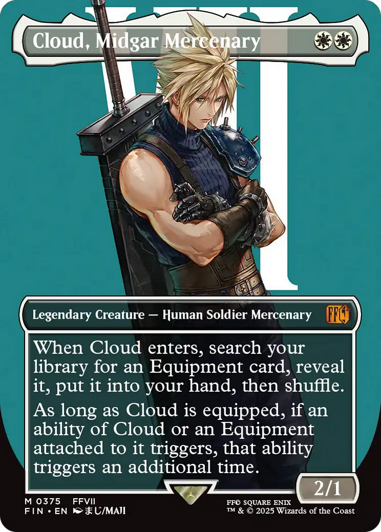 Cloud, Midgar Mercenary (Borderless) [FINAL FANTASY] [Foil]