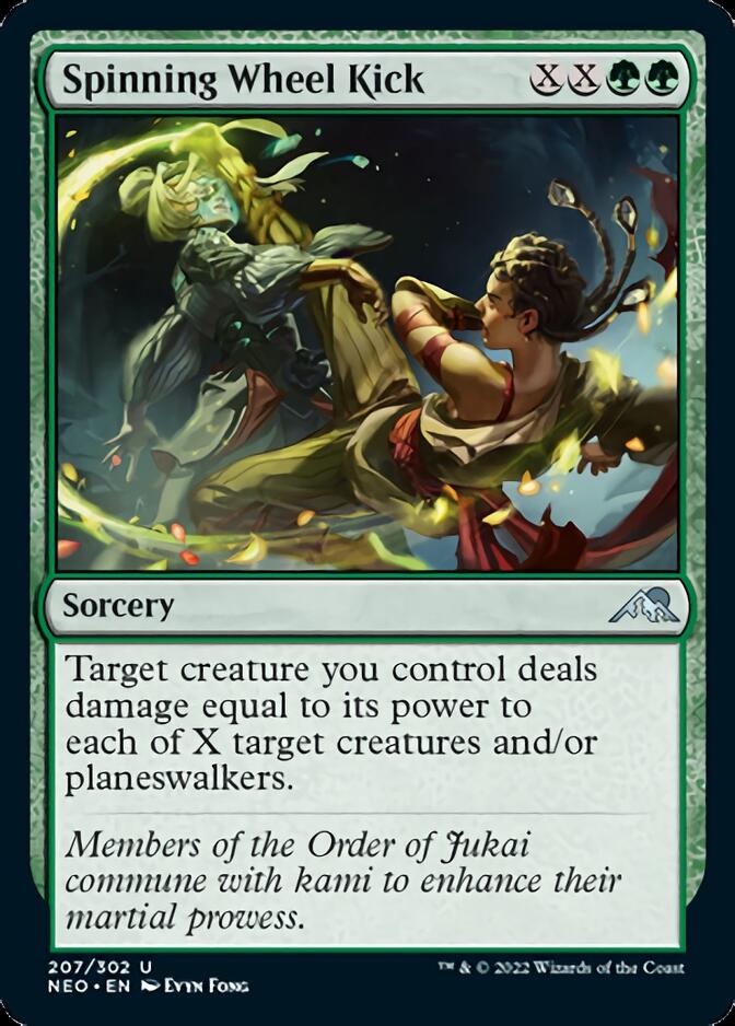 Spinning Wheel Kick [Kamigawa: Neon Dynasty] [Foil]