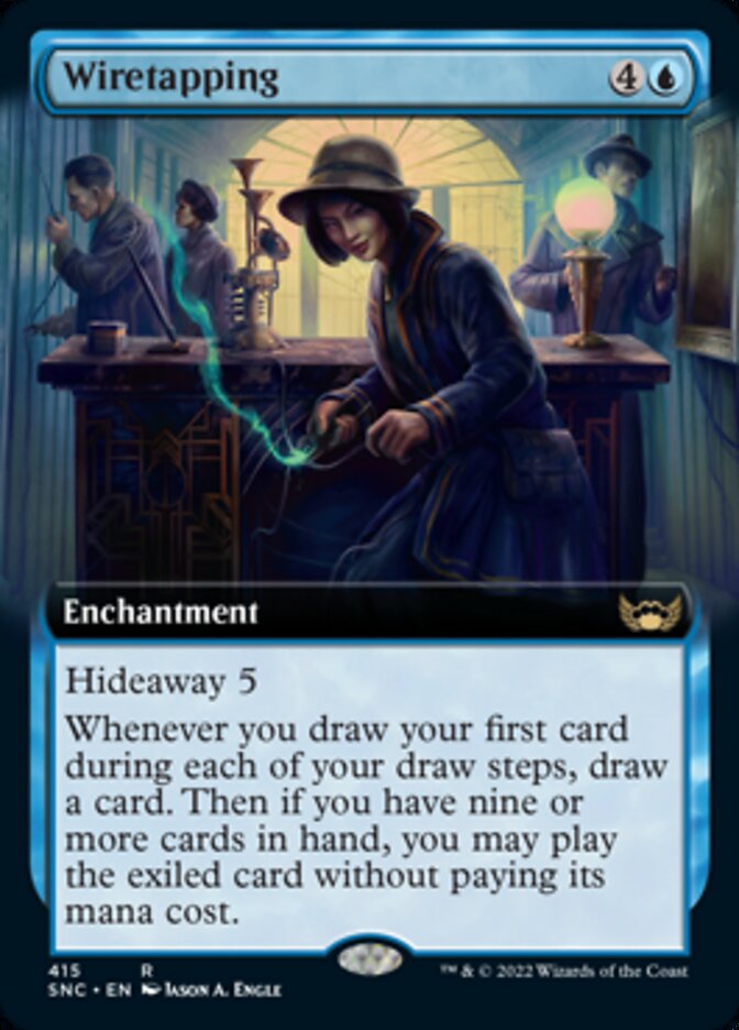 Wiretapping (Extended Art) [Streets of New Capenna] [Foil]