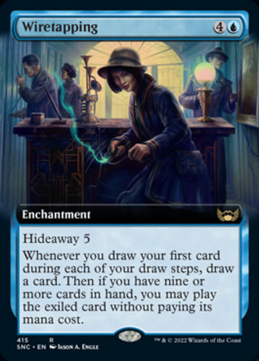 Wiretapping (Extended Art) [Streets of New Capenna] [Foil]