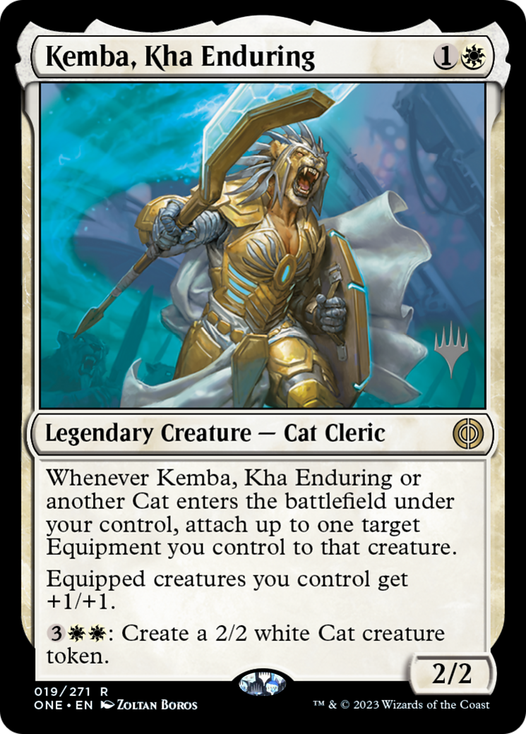 Kemba, Kha Enduring (Promo Pack) [Phyrexia: All Will Be One Promos] [Foil]