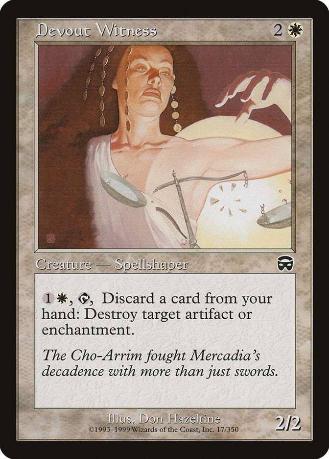 Devout Witness [Mercadian Masques] [Foil]
