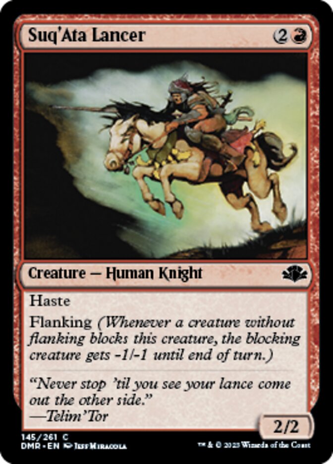 Suq'Ata Lancer [Dominaria Remastered] [Foil]