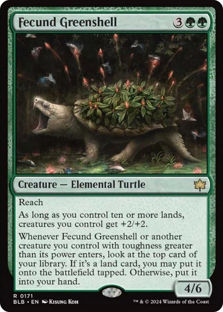Fecund Greenshell [Bloomburrow] [Foil]
