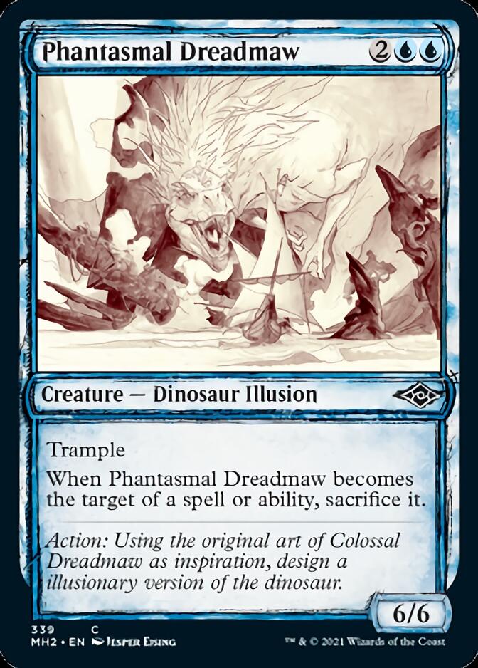 Phantasmal Dreadmaw (Sketch) [Modern Horizons 2] [Foil]