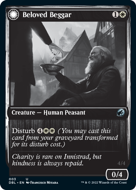 Beloved Beggar // Generous Soul [Innistrad: Double Feature] [Foil]