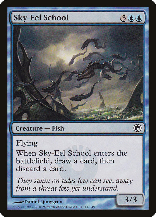 Sky-Eel School [Scars of Mirrodin] [Foil]