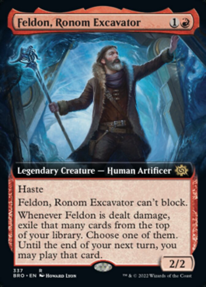 Feldon, Ronom Excavator (Extended Art) [The Brothers' War] [Foil]