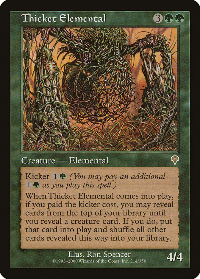 Thicket Elemental [Invasion] [Foil]