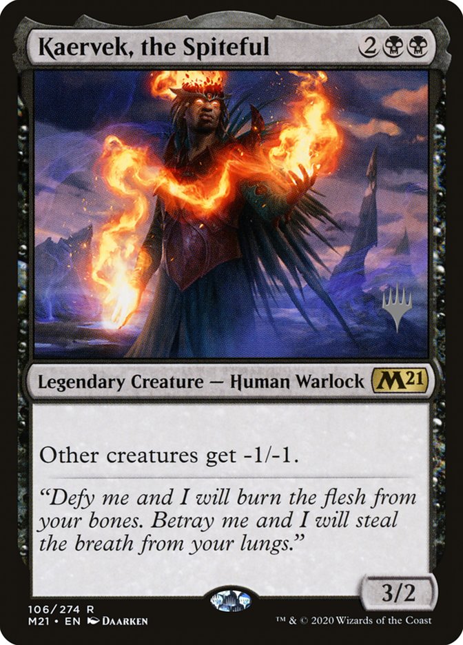 Kaervek, the Spiteful (Promo Pack) [Core Set 2021 Promos] [Foil]