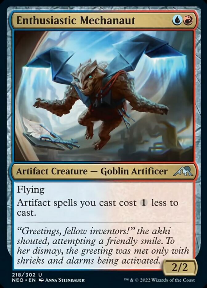 Enthusiastic Mechanaut [Kamigawa: Neon Dynasty] [Foil]