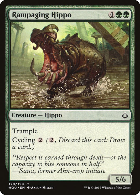 Rampaging Hippo [Hour of Devastation] [Foil]