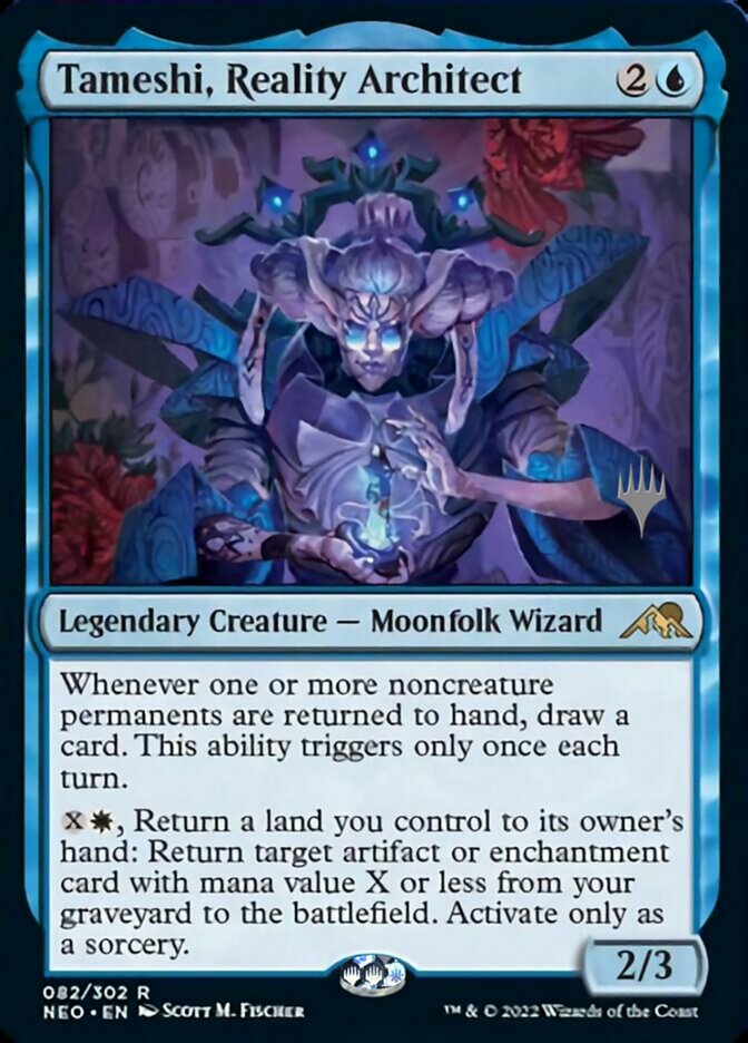 Tameshi, Reality Architect (Promo Pack) [Kamigawa: Neon Dynasty Promos] [Foil]