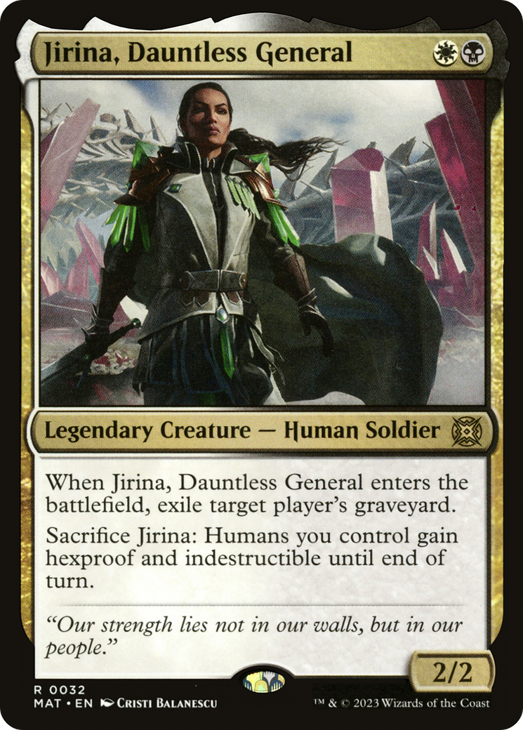 Jirina, Dauntless General [March of the Machine: The Aftermath] [Foil]