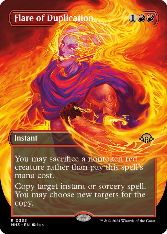 Flare of Duplication (Borderless) [Modern Horizons 3] [Foil]
