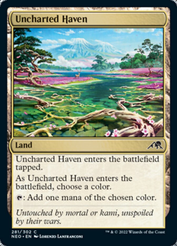 Uncharted Haven [Kamigawa: Neon Dynasty] [Foil]