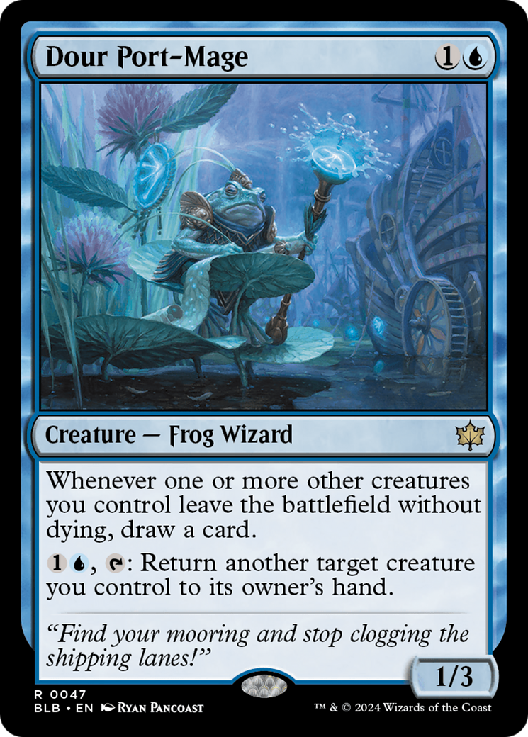 Dour Port-Mage [Bloomburrow] [Foil]