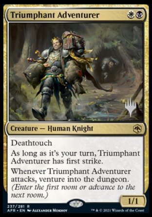 Triumphant Adventurer (Promo Pack) [Dungeons & Dragons: Adventures in the Forgotten Realms Promos] [Foil]