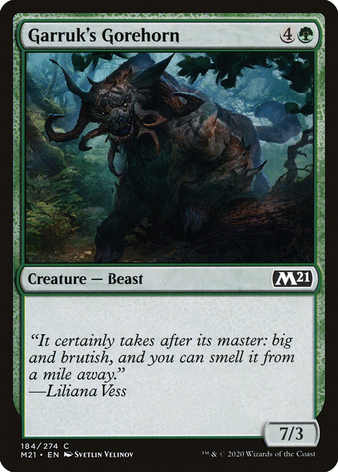 Garruk's Gorehorn [Core Set 2021] [Foil]